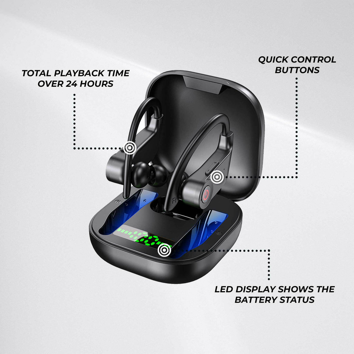 
              Kuurapods Sport V2 wireless earbuds