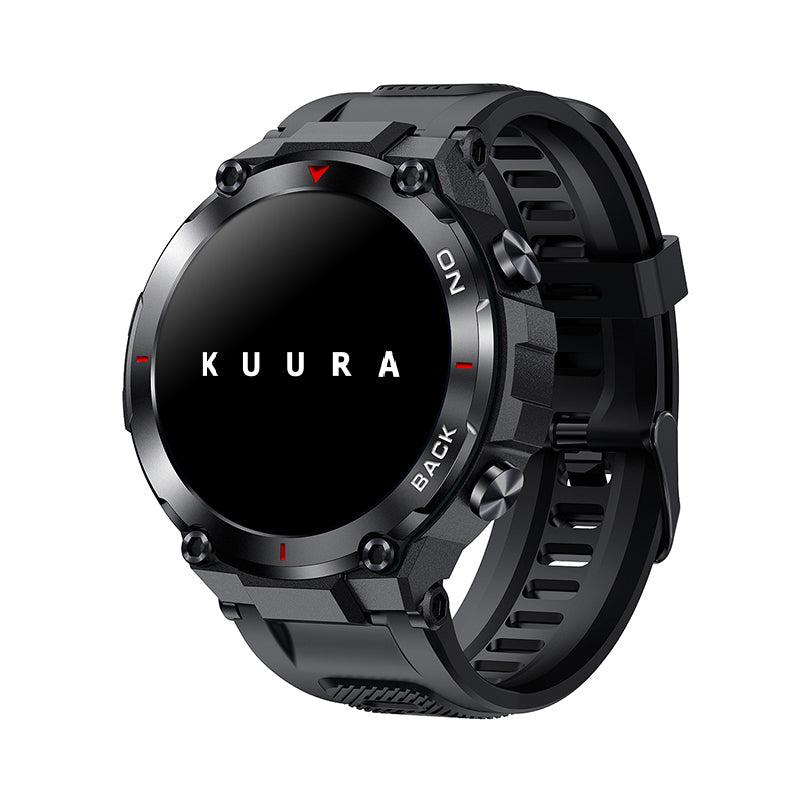 Kuura Smart Watch Sport S5 GPS V3, Black